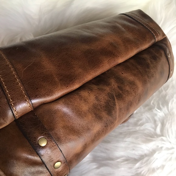 PATRICIA NASH 🤎 Benvenuto Leather Tote Distressed Cognac - Picture 8 of 15